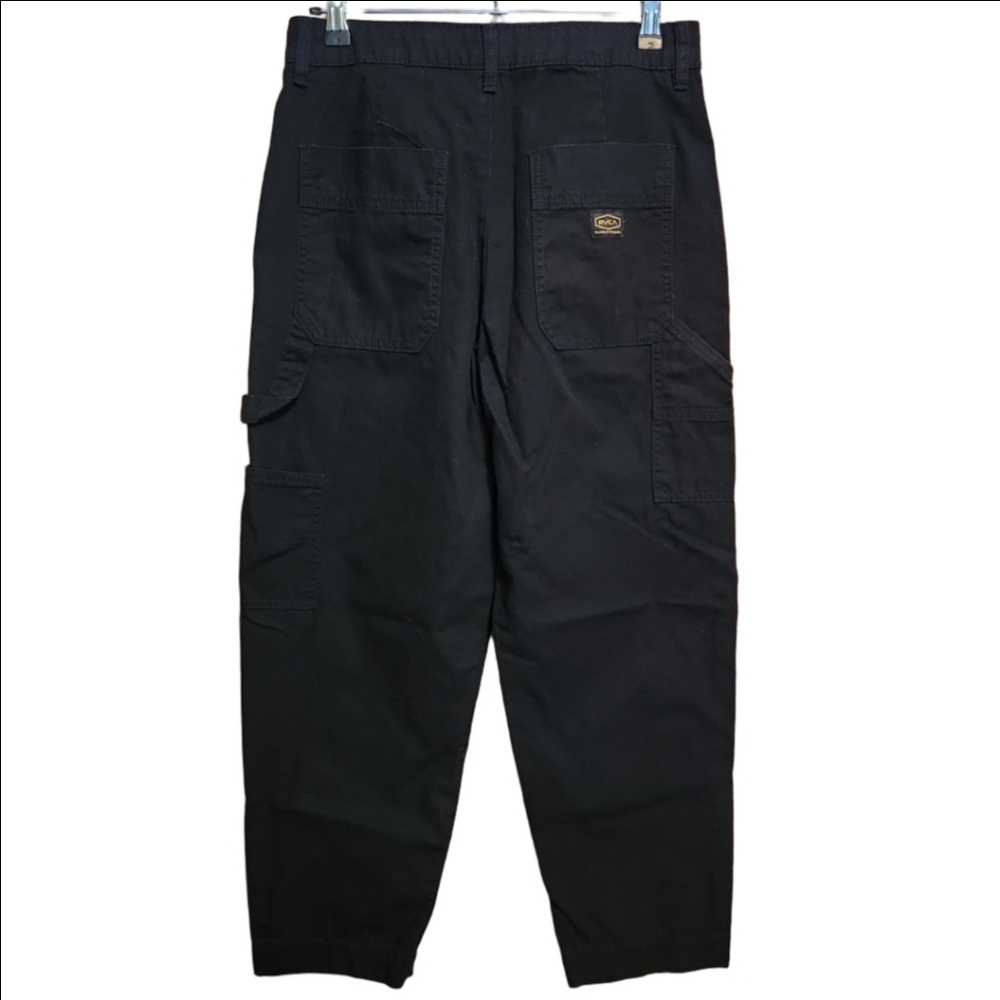 WOMEN'S RVCA BLACK RECESSION CARPENTER PANT SIZE 27 NWOT - Picture 12 of 13